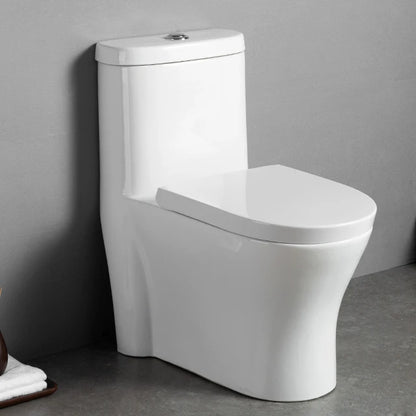 Custom Elongated Toilet Bathroom WC Ceramic Toilet Modern Hotel Water Saving Sanitary Ware One Piece Closestool