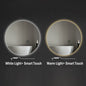 Modern Illuminated Bathroom Hanging Wall Bluetooth Smart Mirror Aluminum Alloy Frames Touch Sensor Defog LED Moisture Apartment