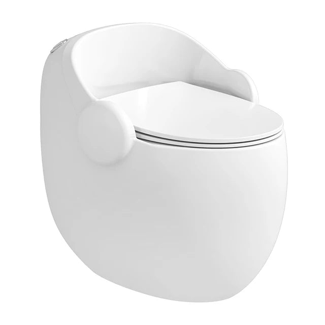 New Modern Bathroom Elongated Ceramic One Piece Dual-Flush S-Trap Toilet Bowl Floor Standing WC