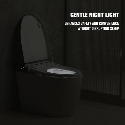MUBI Ceramic Elongated S-trap Smart Toilet with Heated Seat Floor Mounted Automatic Bidet Sanitary Ware