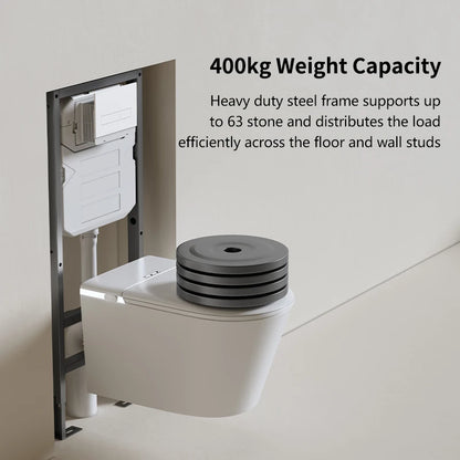MUBI Suspended Smart Toilet Bidet with Seat Heating P-trap Intelligent Sensor  Modern Design Wall Mounted Smart Toilet Bowl