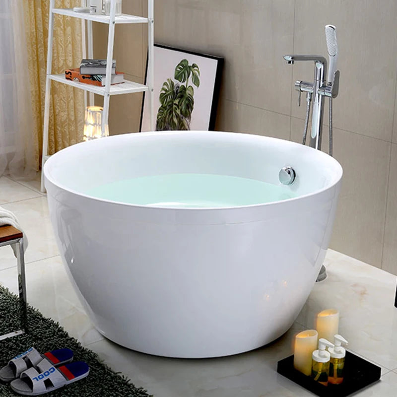 Wholesale Single Acrylic Deep Mini Bathtub Modern Bathroom Small Free Standing Bath Tub