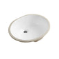 Recessed Undermount Bathroom Ceramic Oval Washroom Cabinet Under Counter Wash Basin Sink