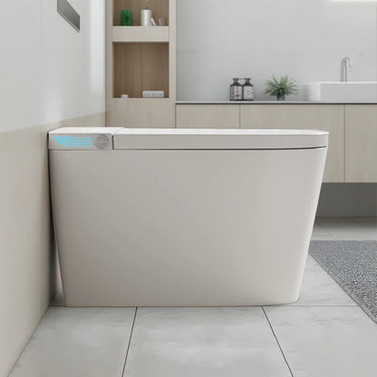 High Quality Electric Smart Toilet Ceramic WC Bathroom Elongated Bowl Floor Mounted Automatic Flush Toilet Bidet Remote Function