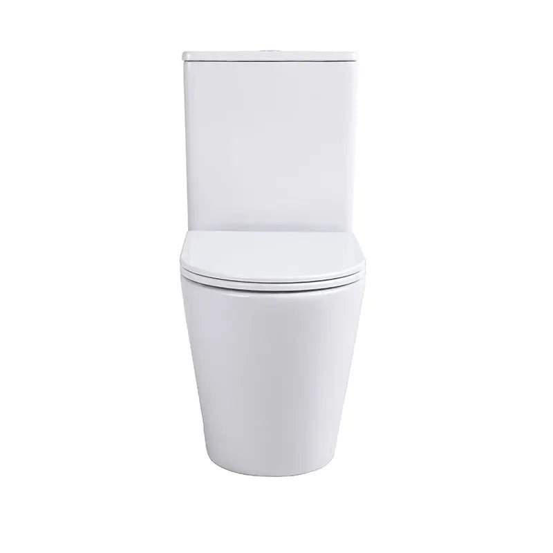 New Model Sanitary Ware Ceramic Two-Piece Bathroom Wc Rimless Cuvettes De WC Water Closet Toilet