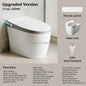 Electric Ceramic Elongated Bidet Smart Toilet with Remote Control Heated Seat Automatic Operation Floor Mounted Modern Design