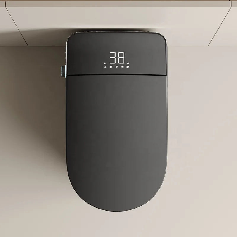 New Design Warm Heating Ceramic Automatic WC Electronic Control Intelligent Toilet Black Smart Toilet