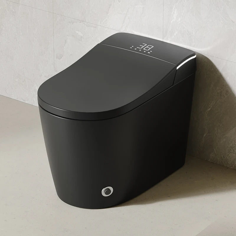 Modern Bathroom Smart Toilet Black Ceramic Automatic Electronic Control Bidet Wc Intelligent Toilet