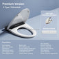 Smart Toilet Seat Ultra Slim Automatic Cover Electric Bidet Lid Soft Close Adaptable Intelligent Heated Wc Toilet Seat