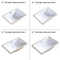 Customized Rectangular Under Counter Bathroom Cabinet Vanity Basin Ceramic Undermount Wash Basin Sink