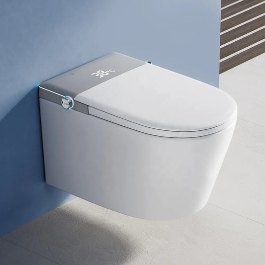 Rimless Smart Hanging Toilet P Trap Self Cleaning Wall Mounted WC Bidet Automatic Toilette Intelligent Suspended Toilet