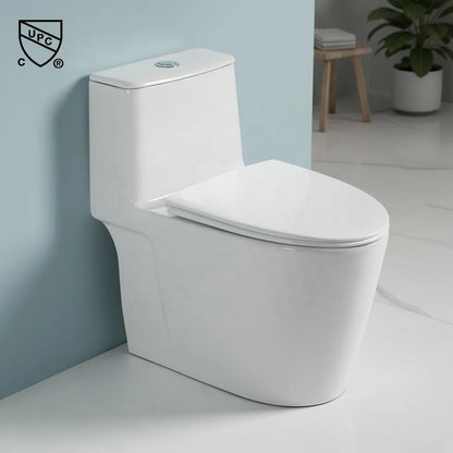 Modern Design Bathroom Porcelain Rimless Toilet One Piece Sanitary Ware Ceramic Toilet Bowl Floor Standing WC