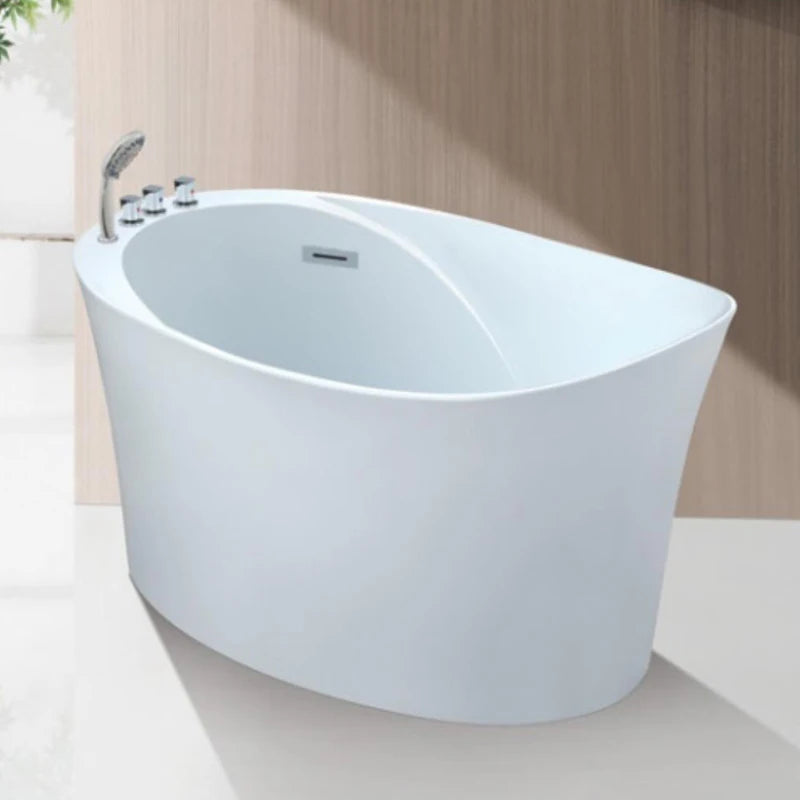 Wholesale Single Acrylic Deep Mini Bathtub Modern Bathroom Small Free Standing Bath Tub