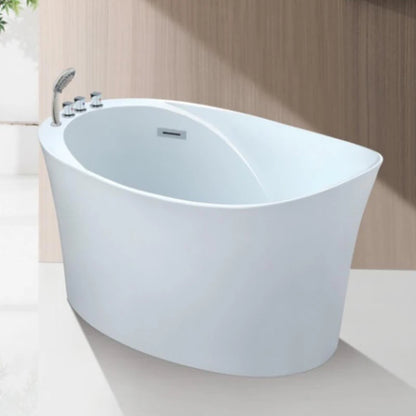Wholesale Single Acrylic Deep Mini Bathtub Modern Bathroom Small Free Standing Bath Tub