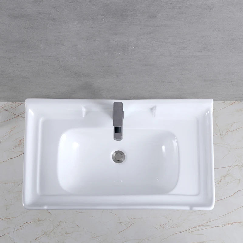 Modern White Ceramic Vanity Sink Bathroom Wholesale Porcelain Cabinet Basin Sink