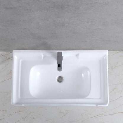 Modern White Ceramic Vanity Sink Bathroom Wholesale Porcelain Cabinet Basin Sink