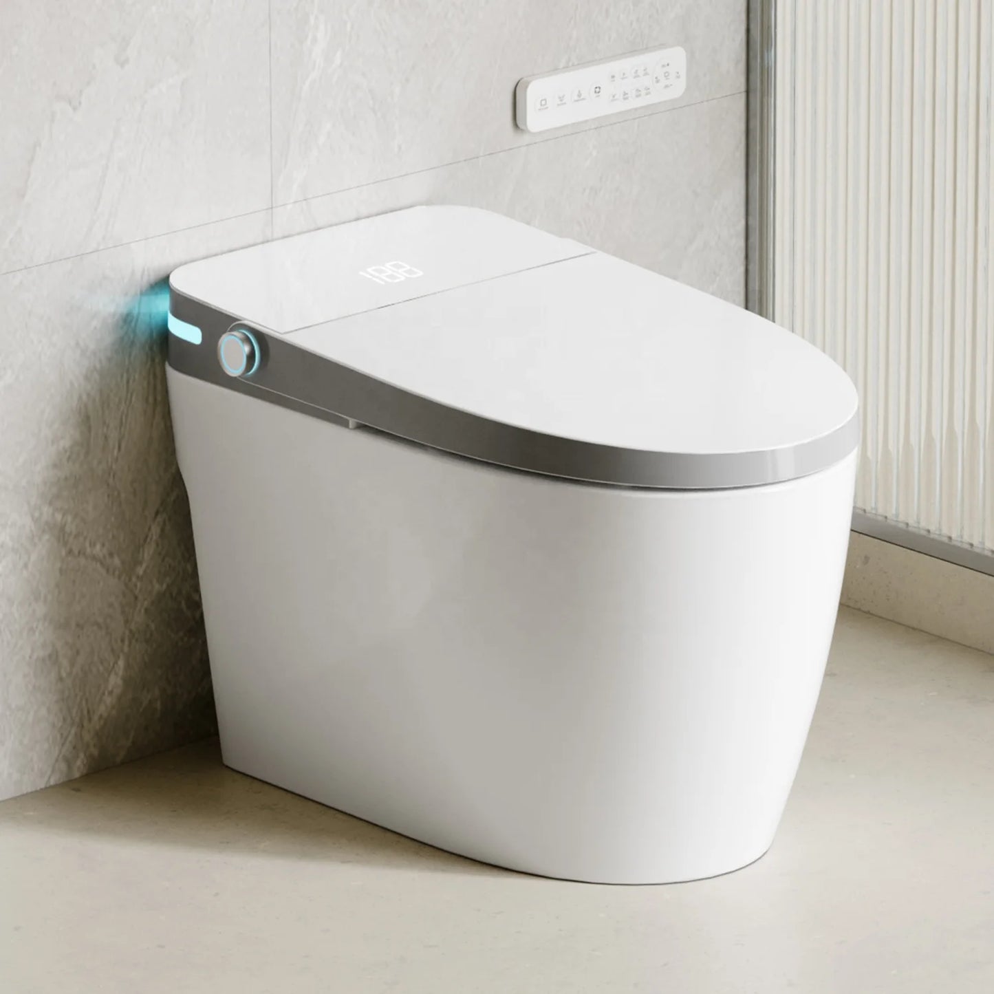 Electric Ceramic Smart Toilet Bowl Auto Washing Toilette Intelligente WC Sanitary Automatic Bathroom Smart Toilet Bidet