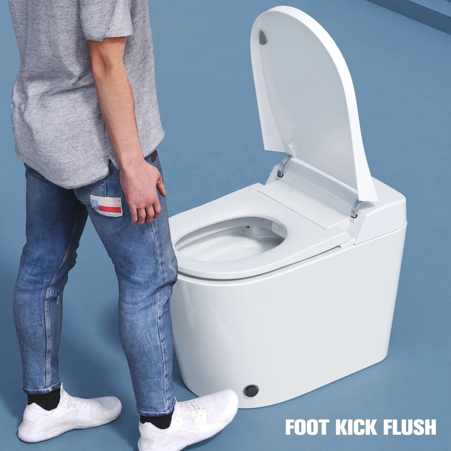 Modern Ceramic Toilet Smart One Piece Sanitary Ware Bathroom WC Intelligent Bidet Toilet