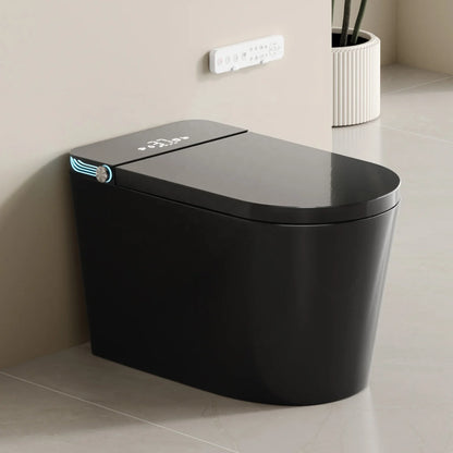 Glossy Black Wc Intelligent Toilet Ceramic Automatic Toilet Bowl Bathroom Sanitary Smart Electric Toilet