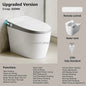 Electric Ceramic Elongated Bidet Smart Toilet with Remote Control Heated Seat Automatic Operation Floor Mounted Modern Design