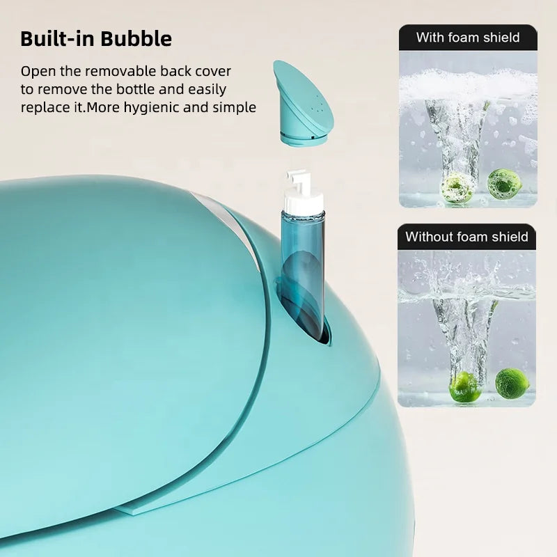 Innovation Fully Automatic Sensor Flush Intelligent Toilet Egg Green WC Bowl Smart Toilet Rounded Curves Remote Control S-Trap
