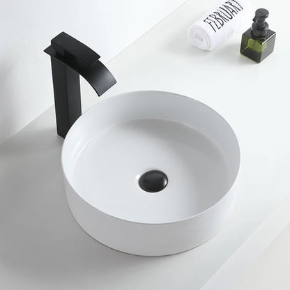 Wholesale Modern Ceramic White Countertop Wash Basin Easy Clean Feature Top Mounted Installation for Bathroom 2-Year Warranty
