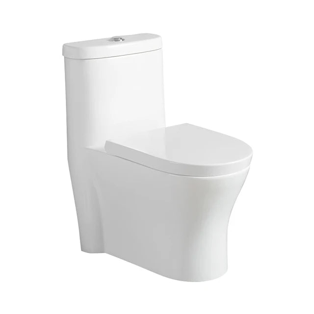 Custom Elongated Toilet Bathroom WC Ceramic Toilet Modern Hotel Water Saving Sanitary Ware One Piece Closestool