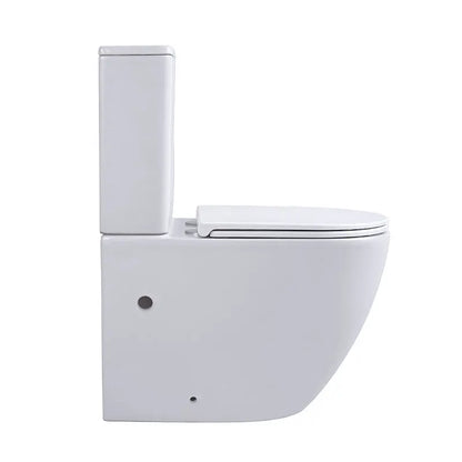 Rimless Cuvettes De WC Tornado Flush Modern Ceramic Toilet Bowl Commode Two Piece Toilet for Bathroom