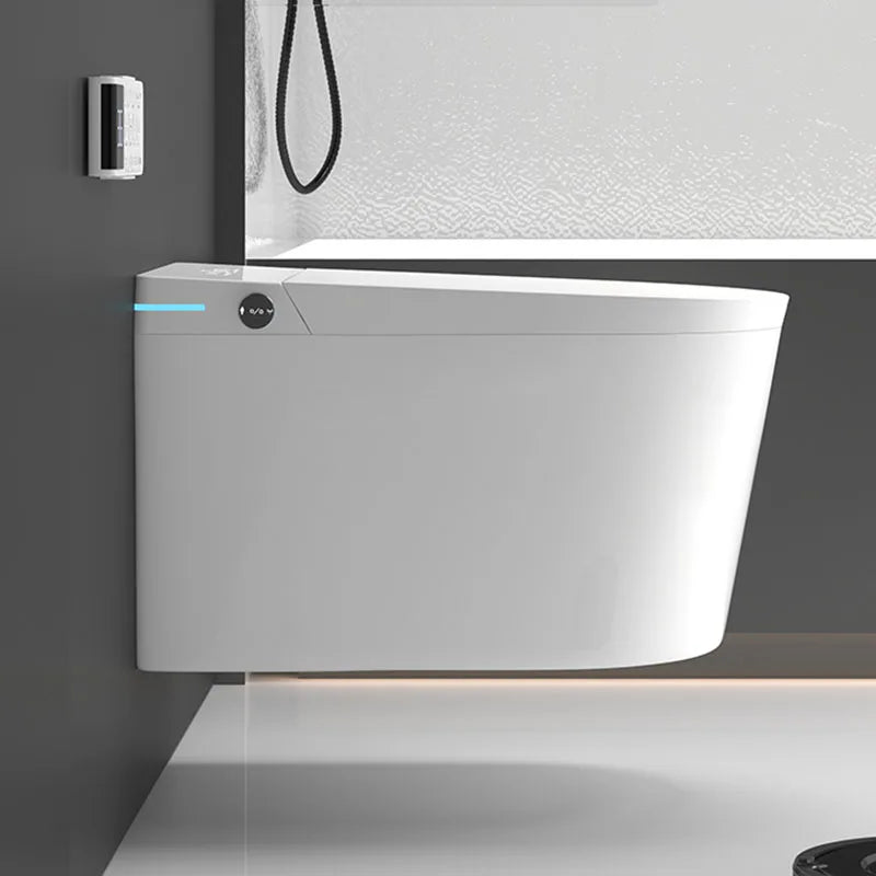 P Trap Concealed Cistern Back Wall WC Toilet Set Tankless Intelligent Wall-Mounted Smart Toilet Remote Control Heated Seat
