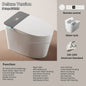 Deluxe Sanitary Ware for Hotel Bathroom Automatic Cover Concealed Tank Remote Control S-trap Dual-Flush Intelligent Smart Toilet