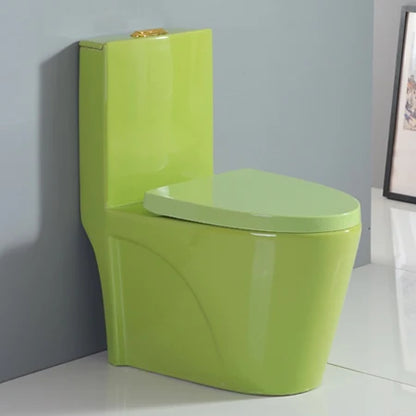 Hot Selling Hotel Modern One Piece Ceramic Black Toilet Floor Mounted Dual Flush S-trap