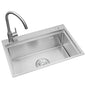 Stainless Steel Nano Wash Basin Single Bowl Undermount Kitchen Handmade Sink Silver-white Polished Modern Design Without Faucet