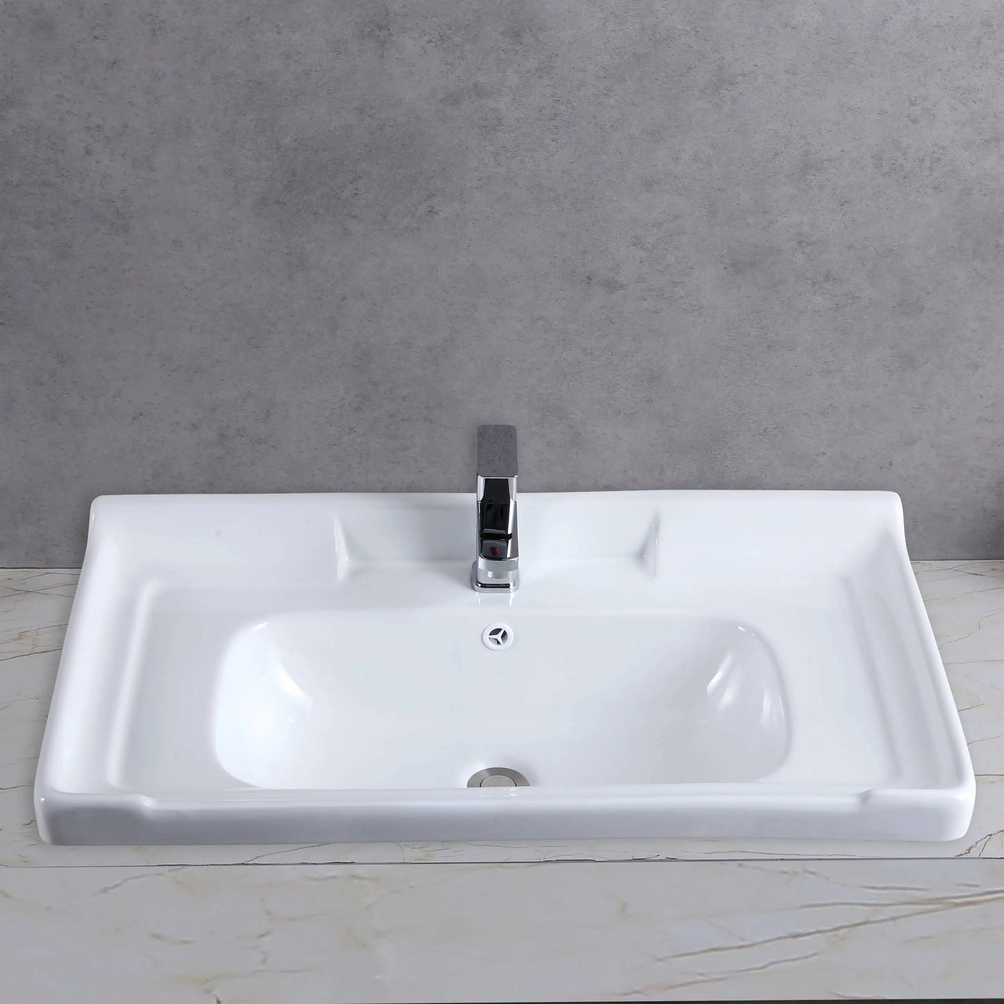 Modern White Ceramic Vanity Sink Bathroom Wholesale Porcelain Cabinet Basin Sink