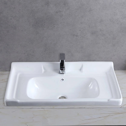 Modern White Ceramic Vanity Sink Bathroom Wholesale Porcelain Cabinet Basin Sink
