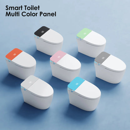 Tankless Orange Display Intelligent Toilet Floor Mounted Ceramic Electric Automatic Smart Bidet Toilet Remote Control Included