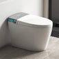 High Quality Automatic Ceramic Elongated Smart Toilet Remote Control Heated Seat Air-Drying Features S-trap Floor Mounted