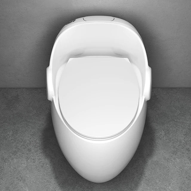 New Modern Bathroom Elongated Ceramic One Piece Dual-Flush S-Trap Toilet Bowl Floor Standing WC