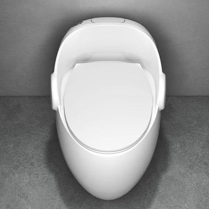 New Modern Bathroom Elongated Ceramic One Piece Dual-Flush S-Trap Toilet Bowl Floor Standing WC