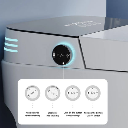 Smart Toilet UK Standards Plug Electric Toilette Intelligente Bidet Auto Flush Intelligent Toilet with Water Tank
