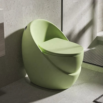 Popular One Piece Dual-Flush S-trap Soft Close Seat Modern Elongated Colored Square Toilet Matte Black Bathroom Floor Mounted