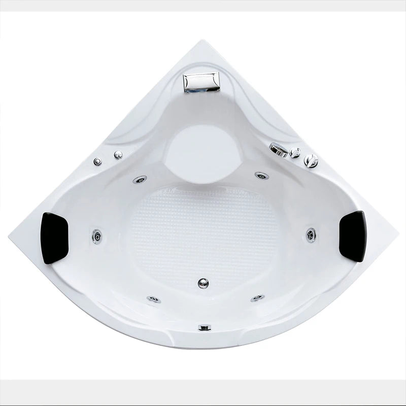 Multifunctional Spa Acrylic Bath Tub 2 People Jaccuzi Glass Whirlpool Massage Corner Bathtub