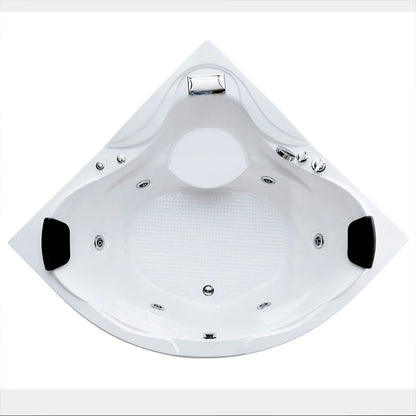 Multifunctional Spa Acrylic Bath Tub 2 People Jaccuzi Glass Whirlpool Massage Corner Bathtub