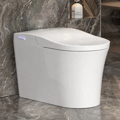 MUBI New Design One Piece WC Bidet Ceramic Bathroom Smart Toilet with Automatic Film Sleeving Changing and Seat Heating