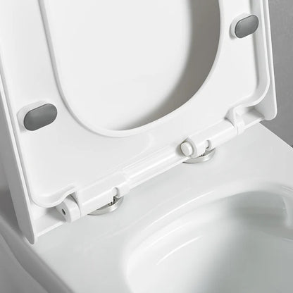 Modern One Piece Elongated Dual-Flush S-Trap Soft Close White Sanitary Ware Ceramic Toilet