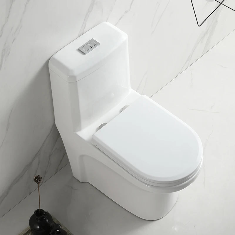 Modern Bathroom Floor Mounted Dual Flush WC Ceramic One Piece Water Closet Toilet