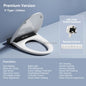 Smart Ultra-Thin Electric Bidet Toilet Seat with Heating Cleaning Remote Control Plastic Elongated Seat Modern Design