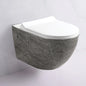 Modern Villa Suspended P Trap Ceramic Wall Hung Rimless Flushing Bidet Toilet Set with Concealed Tank