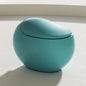 Innovation Fully Automatic Sensor Flush Intelligent Toilet Egg Green WC Bowl Smart Toilet Rounded Curves Remote Control S-Trap