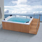 Luxury Hot Tubs Jaccuzi Outdoor Spa 4 Person Hidromasaje Bathtubs Square Plastic Soaking Jaccuzi