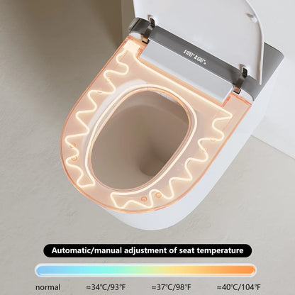 Rimless Smart Toilet Bidet Wall Mounted Self Cleaning P Trap Suspended WC Intelligent Automatic Wall Hung Smart Toilet